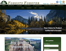 Tablet Screenshot of forestsforever.org